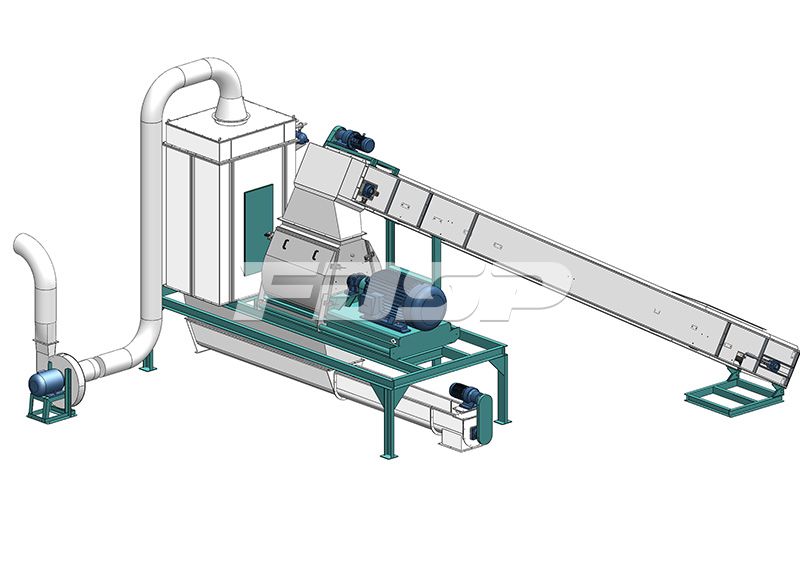 6-7tph chicken manure bio-organic pelleting line